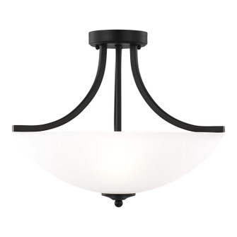 Geary Three Light Semi-Flush Convertible Pendant in Midnight Black (1|7716503EN3-112)