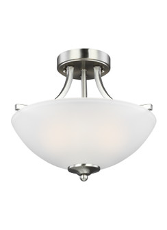 Geary Two Light Semi-Flush Convertible Pendant in Brushed Nickel (1|7716502EN3-962)