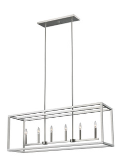 Moffet Street Six Light Island Pendant in Brushed Nickel (1|6634506EN-962)