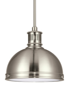 Pratt Street Metal One Light Pendant in Brushed Nickel (1|65085EN3-962)