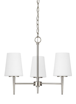 Driscoll Three Light Chandelier in Brushed Nickel (1|3140403EN3-962)