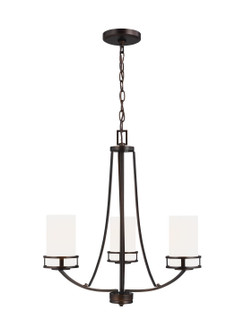 Robie Three Light Chandelier in Bronze (1|3121603EN3-710)