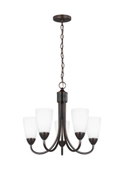 Seville Five Light Chandelier in Bronze (1|3120205EN3-710)