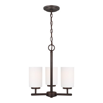 Oslo Three Light Chandelier in Bronze (1|31160EN3-710)