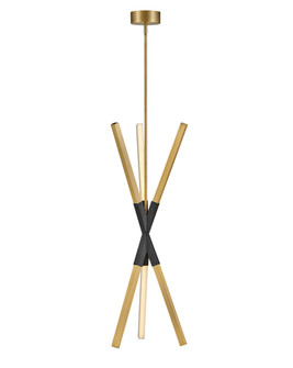 Rae LED Pendant in Lacquered Brass (138|FR30617LCB)