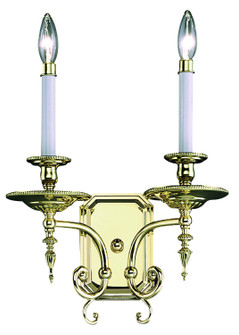 Kensington Two Light Wall Sconce in Polished Silver (8|7662 PS)