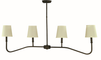 Heidelberg Four Light Island Chandlier in Iron (8|5684 IRON)