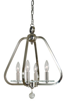 Triangulum Four Light Mini-Chandelier in Matte Black (8|5514 MBLACK)