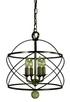 Nantucket Four Light Chandelier in Mahogany Bronze (8|4414 MB)