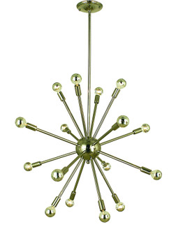 Simone 16 Light Foyer Chandelier in Brushed Nickel (8|4395 BN)