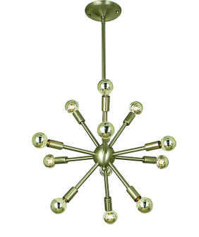 Simone 12 Light Chandelier in Antique Brass (8|4393 AB)