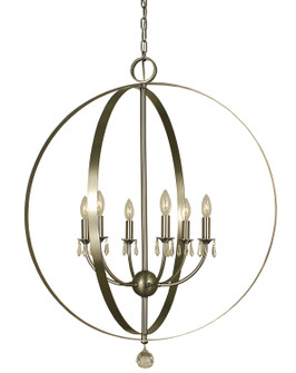 Constellation Six Light Foyer Chandelier in Mahogany Bronze (8|4376 MB)