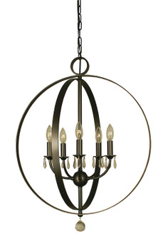 Constellation Five Light Chandelier in Mahogany Bronze (8|4375 MB)