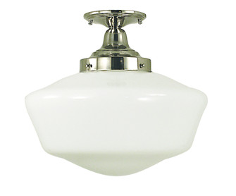 Taylor One Light Flush / Semi-Flush Mount in Polished Silver (8|2558 PS)