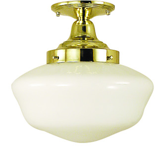 Taylor One Light Flush / Semi-Flush Mount in Polished Silver (8|2555 PS)