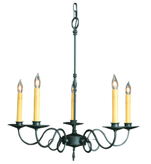 Black Forest Five Light Chandelier in Charcoal (8|1315 CH)