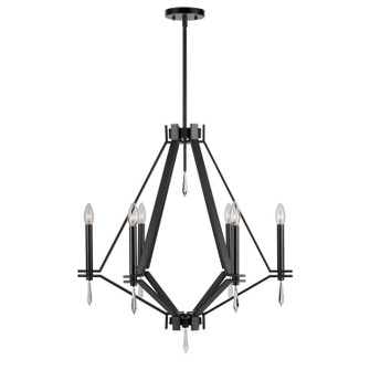 Robin Six Light Chandelier in Black (112|7143-06-04)