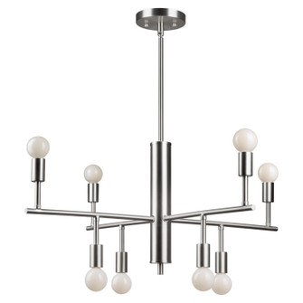 Eight Light Chandelier in Brushed Nickel (112|7091-08-55)