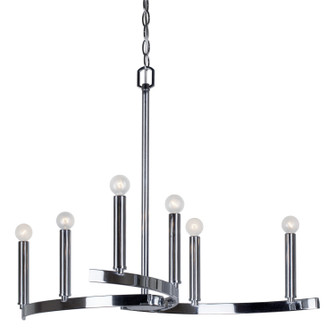 Six Light Chandelier in Chrome (112|7075-06-05)