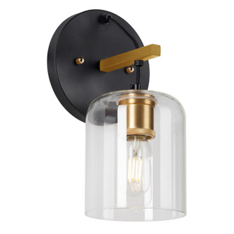 Tyrone One Light Wall Sconce in Black and Soft Gold (112|5724-01-62)