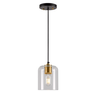 Tyrone One Light Pendant in Black and Soft Gold (112|2724-01-62)