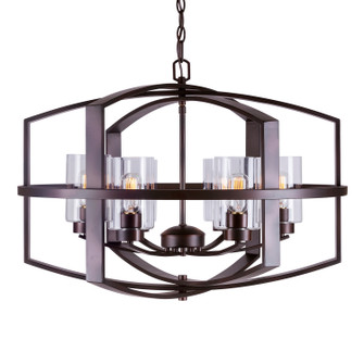 Hyde Six Light Foyer Pendant in Antique Bronze (112|2718-06-32)