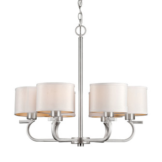 Six Light Chandelier in Brushed Nickel (112|2562-06-55)