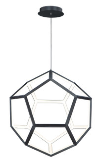 Penta LED Pendant in Black (86|E25104-BK)