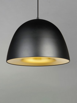 Fungo LED Pendant in Black / Satin Brass (86|E24916-BKSBR)