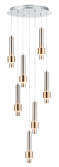 Reveal LED Pendant in Satin Nickel / Satin Brass (86|E24757-SNSBR)