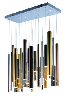 Flute LED Pendant in Multi-Plated (86|E10017-MPLT)