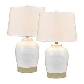 Peli One Light Table Lamp - Set of 2 in White (45|S0019-9468/S2)