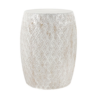 Hollywell Accent Stool in Cream Glazed (45|S0017-8119)