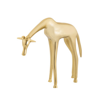 Brass Giraffe Sculpture in Polished Brass (45|H0807-9267)