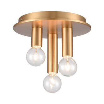 Pepper Three Light Flush Mount in Brushed Gold (45|EC89853/3)