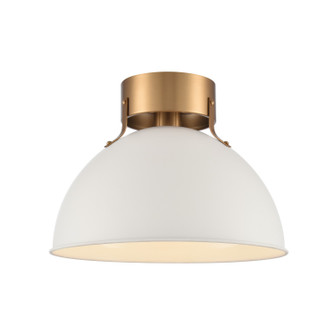 Zayne One Light Semi Flush Mount in Matte White (45|EC89724/1)