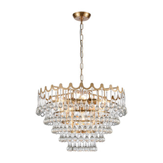 Juice Five Light Chandelier in Aged Brass (45|D4152)