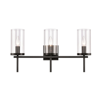 Oakland Three Light Vanity in Black (45|CN290316)