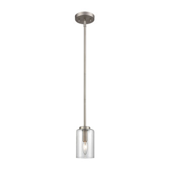 West End One Light Mini Pendant in Brushed Nickel (45|CN240512)