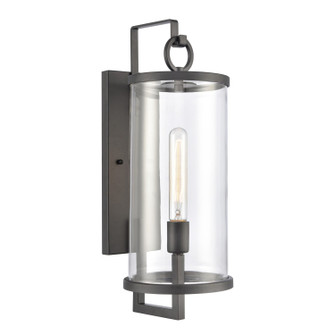 Hopkins One Light Outdoor Wall Sconce in Charcoal Black (45|89492/1)