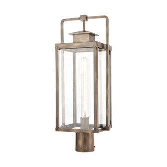 Crested Butte One Light Outdoor Post Mount in Vintage Brass (45|89185/1)