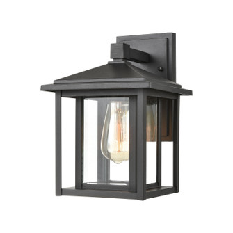 Solitude One Light Outdoor Wall Sconce in Matte Black (45|87130/1)