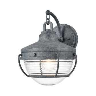 Eastport One Light Outdoor Wall Sconce in Aged Zinc (45|83421/1)