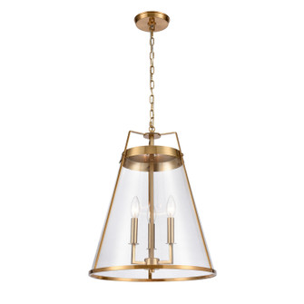 Judy Three Light Pendant in Satin Brass (45|82255/3)