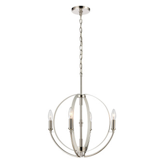 Rotunde Four Light Chandelier in Matte White (45|81475/4)