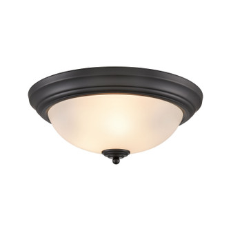 Basics Three Light Flush Mount in Black (45|7013FM/60)