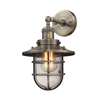 Seaport One Light Wall Sconce in Antique Brass (45|66376/1)