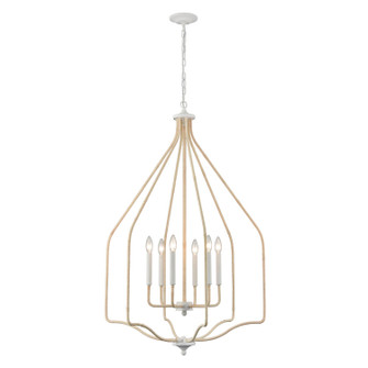 Breezeway Six Light Pendant in White Coral (45|52277/6)