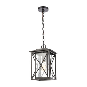 Carriage Light One Light Outdoor Pendant in Matte Black (45|46753/1)