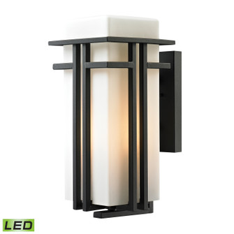 Croftwell LED Outdoor Wall Sconce in Textured Matte Black (45|45087/1-LED)